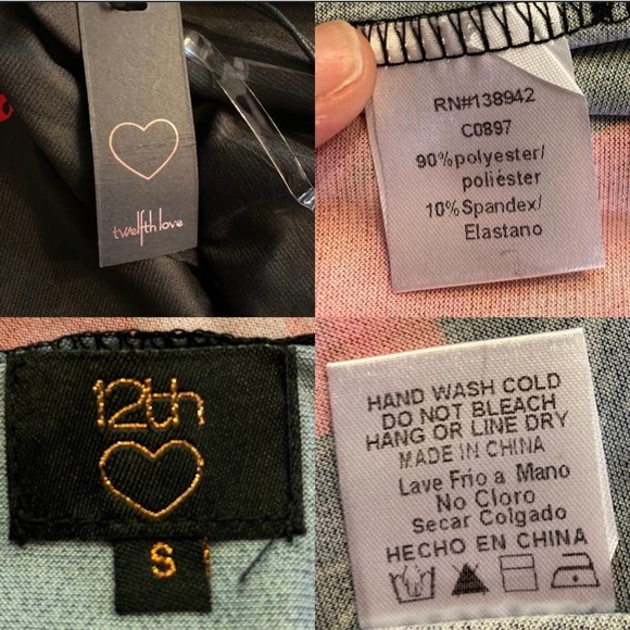 TWELFTH LOVE Maxi Dress Black Floral Off-Shoulder - Picture 6 of 9